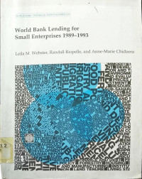 World Bank Lending for Smalll Enterprise 1989-1993