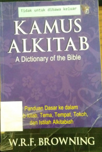 Kamus Alkitab A Dictionary Of The Bible