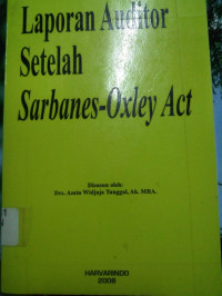 Laporan Auditor Setelah Sarbanes-Oxley Act