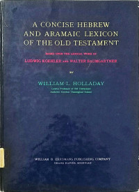 A Concise Hebrew and Aramaic Lexicon of the Old Testament