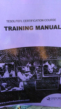 Tesol/Tefl Certification Course Training Manual