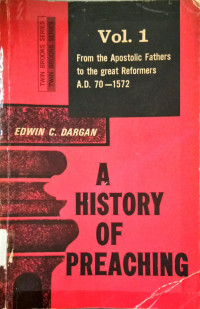 A History Of Preaching