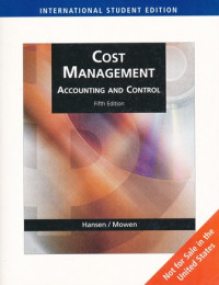 Cost Management Accounting And Control