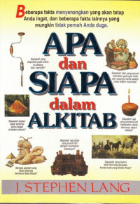 Apa dan Siapa dalam Alkitab