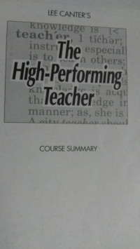 The High-Performing Teacher